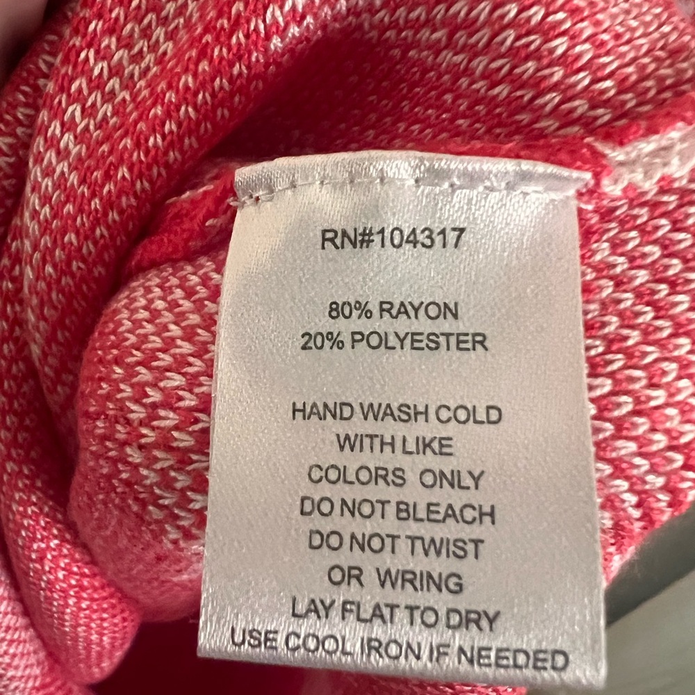 Elegant Pink and White Patterned Dress 2X - Picture 6 of 6